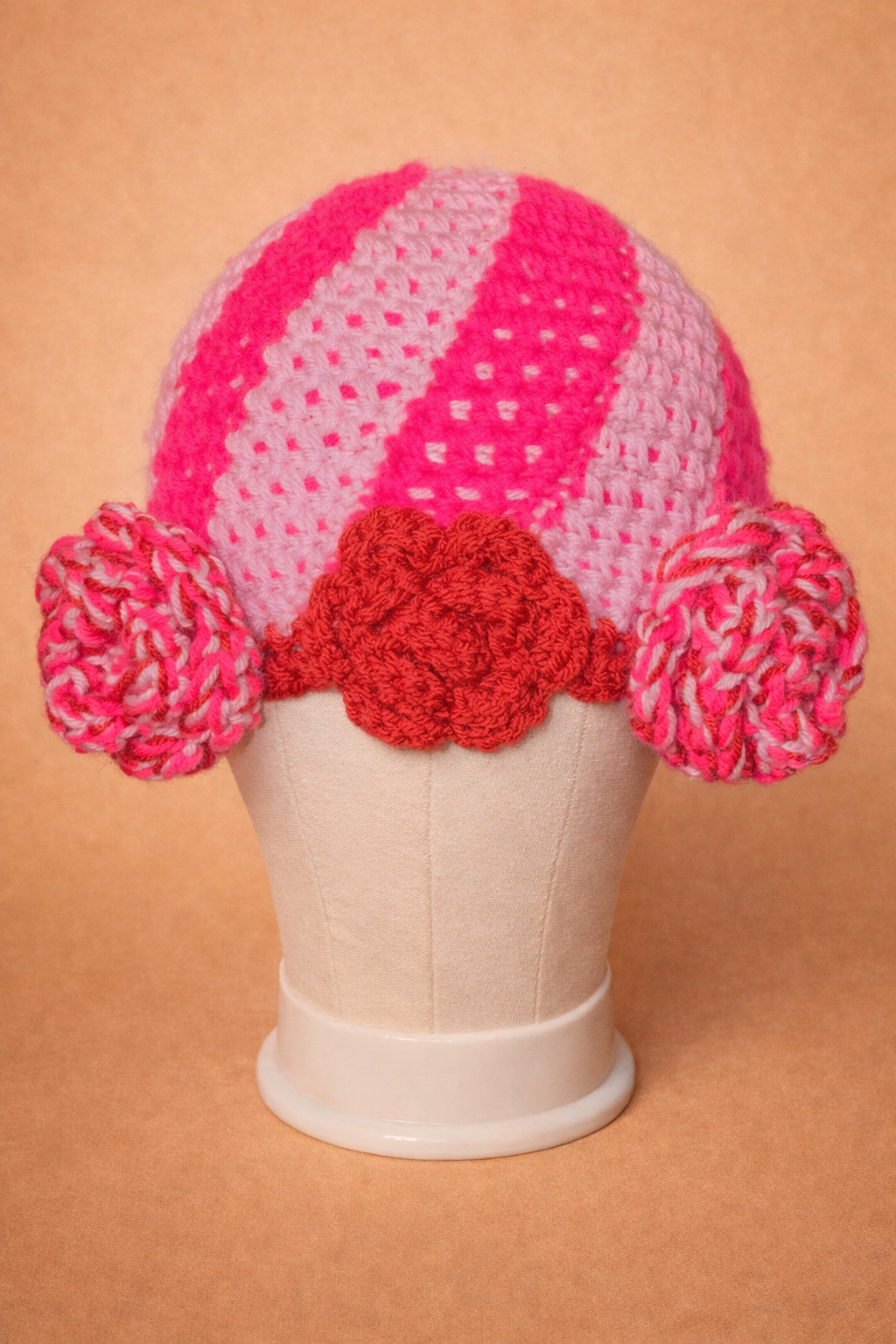 Rosy Swirl Cap