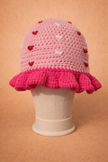 Sweet Heart Ruffle Hat