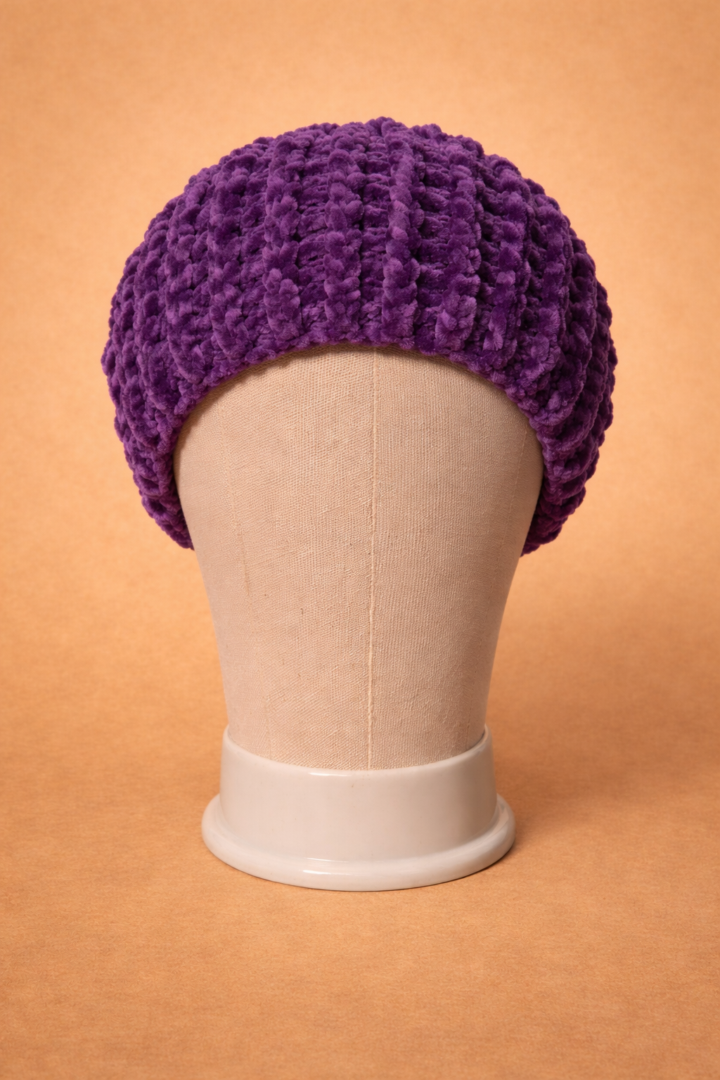 Amethyst Ribbed Slouchy Beanie