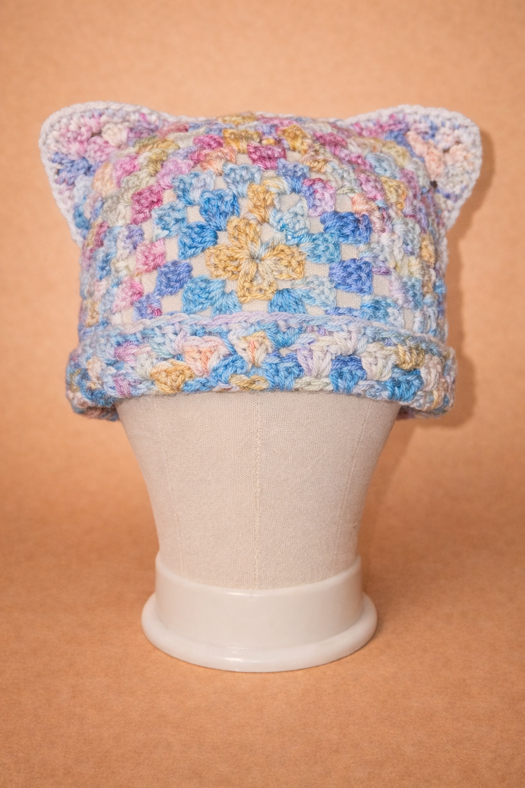 Spring Mosaic Cat Beanie